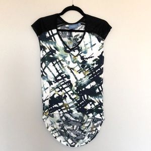 SimplyVera Vera Wang Mixed Media Tunic